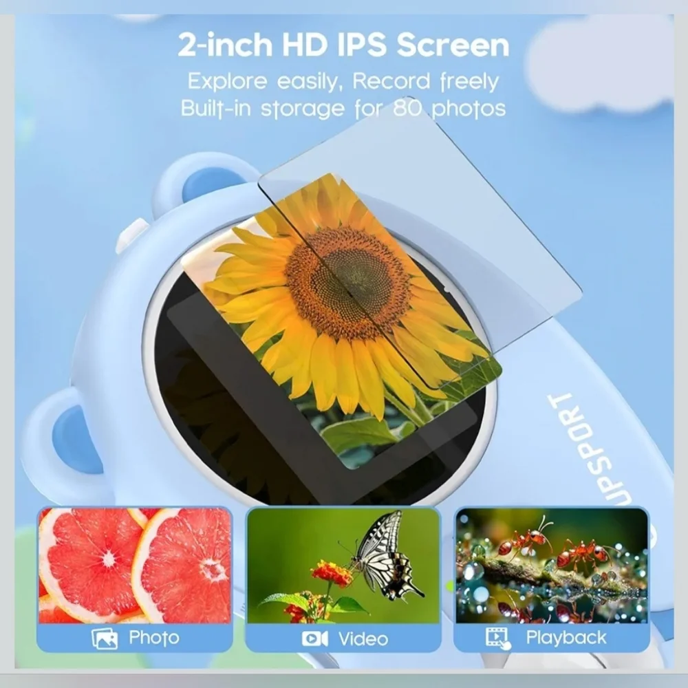 New Handheld Digital Microscope Camera Pocket Portable Little Scientist Kids